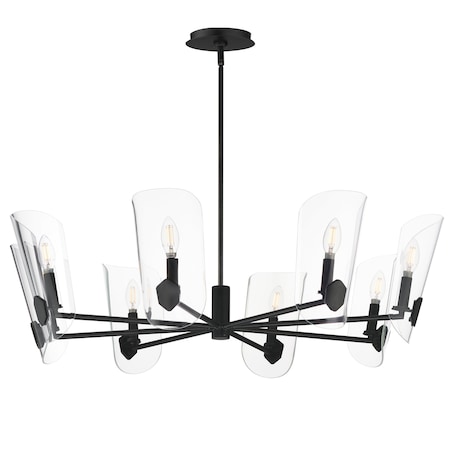 Maxim Lighting Armory 8-Light Chandelier, Black 32358CLBK